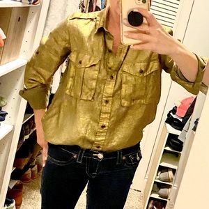 Banana Republic Heritage gold shirt